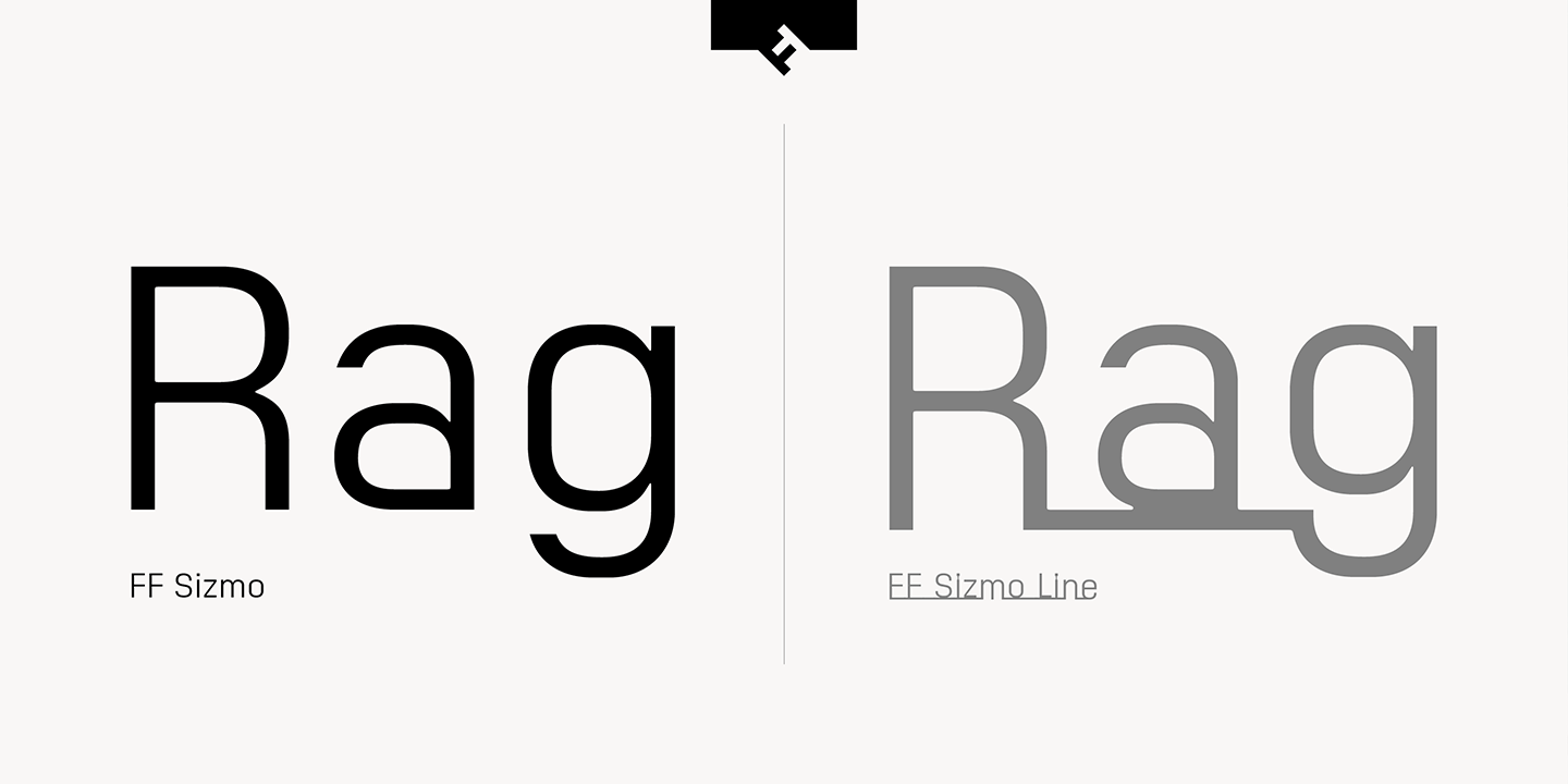 Example font FF Sizmo #3